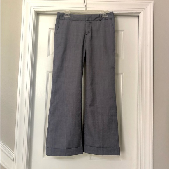 Banana Republic Ryan Fit Navy Wool blend Cuffed Dress Pants - Picture 6 of 16